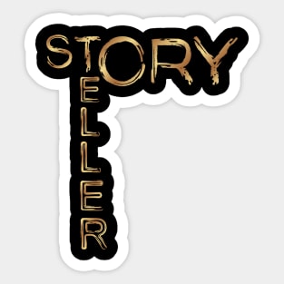 Storyteller Gold Sticker